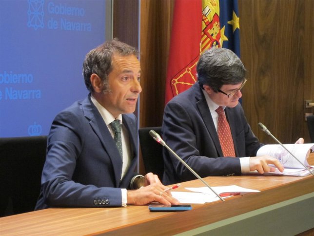 Los consejeros Juan Luis Sánchez de Muniáin y José Iribas.