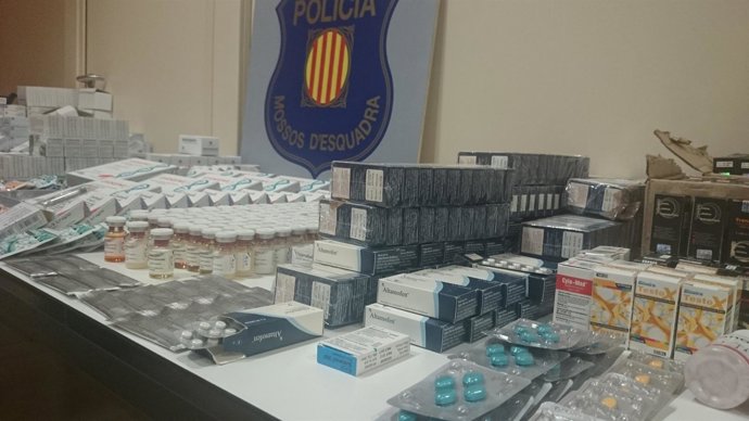 Anabolizantes requisados por Mossos d'Esquadra