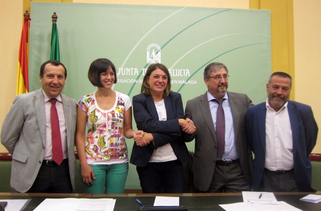 Ruiz Espejo, Elena Cortés, García Peláez y alcaldes El Burgo y Archidona