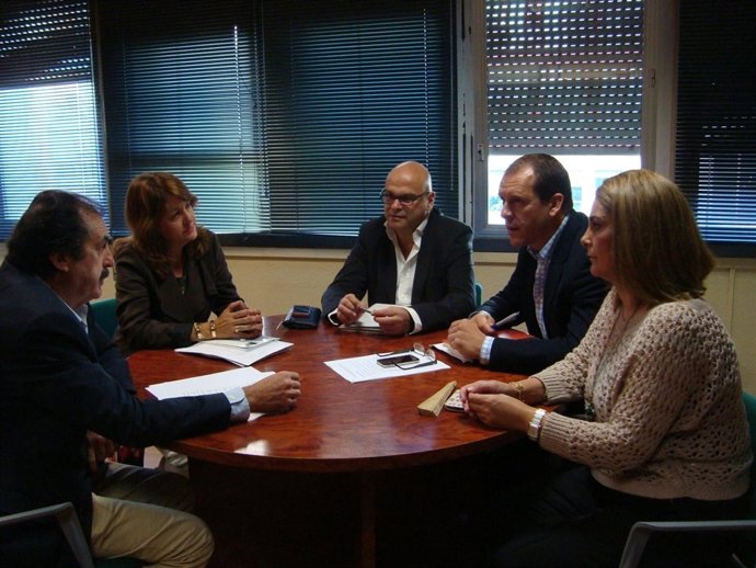 Reunión del PSOE de Jaén con empresarios de la construcción