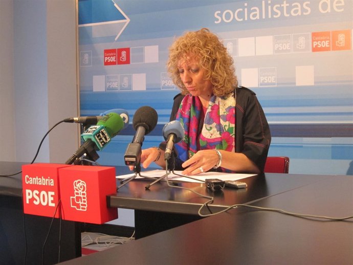 La secretaria general del PSC-PSOE, Eva Díaz Tezanos