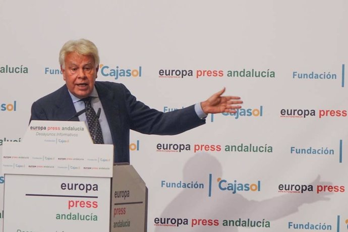 Felipe González, en los desayunos informativos de Europa Press Andalucía