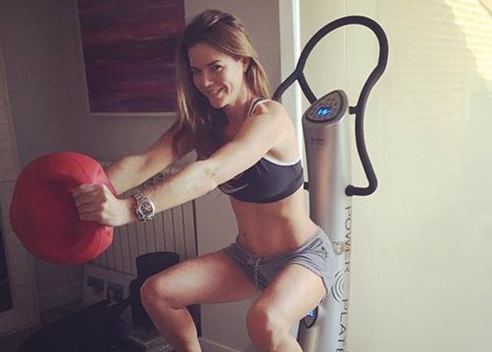 Amelia Bono y su instamomento animando a sus seguidores a hacer ejercicio