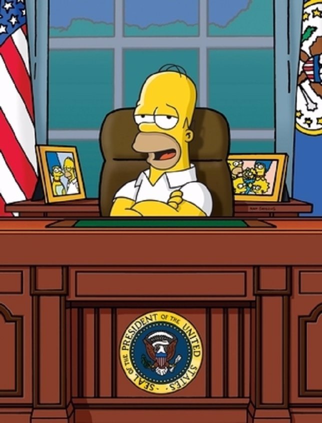 Homer Simpson presidente
