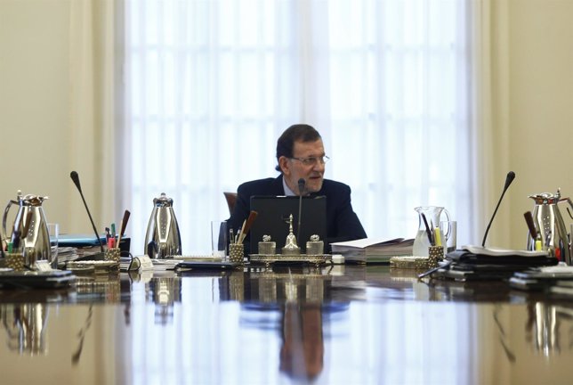 Mariano Rajoy en el Consejo de Ministros