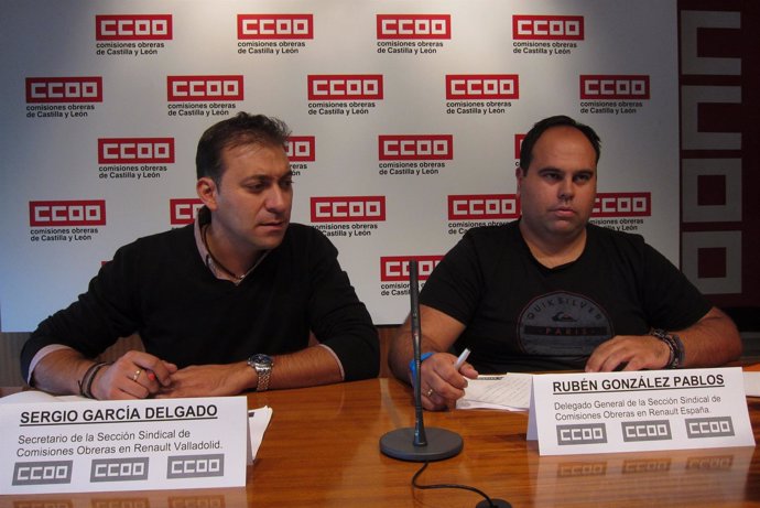 Sergio García y Rubén González presentan las candidaturas de CC.OO en Renault