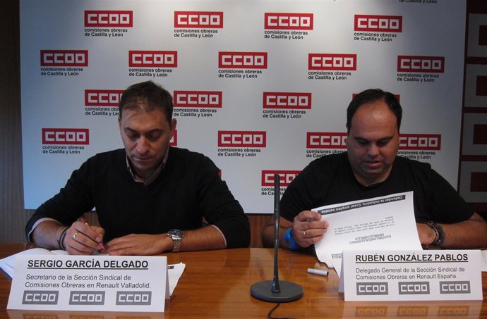 García y González presentan las candidaturas de CC.OO en Renault