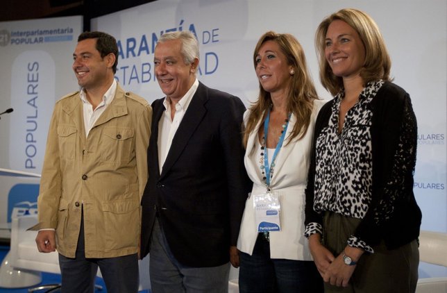 Sánchez Camacho, Quiroga, Arenas y Moreno en la interparlamentaria del PP