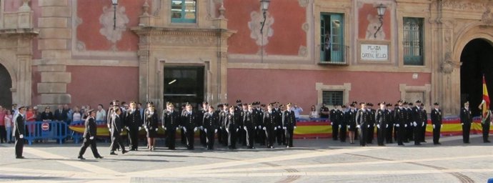 Bascuñana en los actos del patrón de la Policía Nacional