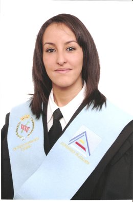 Mahdjouba en su graduación
