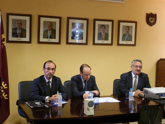Marín con el Colegio de Ingenieros de Caminos, Canales y Puertos de Murcia 