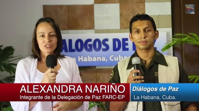 Telediario de las FARC, presenta Alexandra Nariño y Boris Guevara
