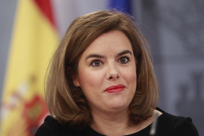 Soraya Santamaría en el Consejo de Ministros