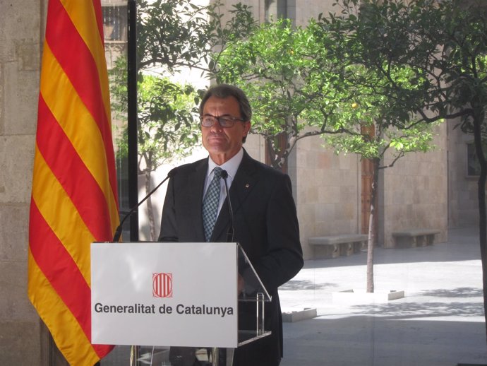 El presidente de la Generalitat, Artur Mas, comparece para valorar el referéndum