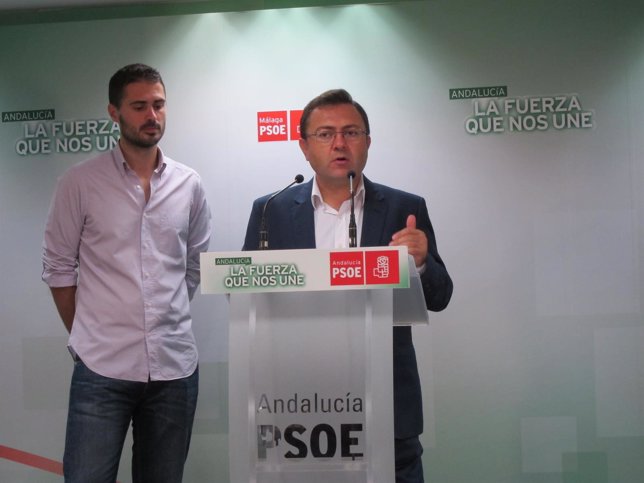 Miguel Ángel Heredia y José Carlos Durán, en rueda de prensa