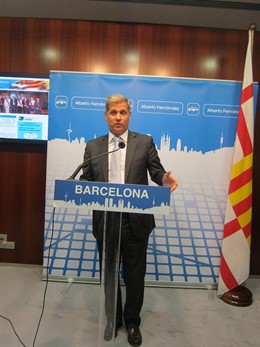 El líder del PP en el Ayuntamiento de Barcelona, Alberto Fernández