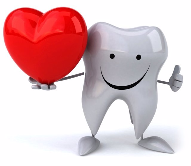 La higiene dental protege el corazón, diente, corazón