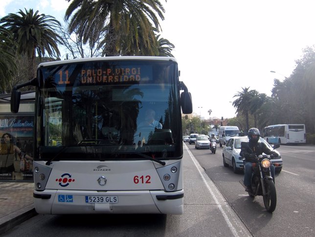 Autobus de la EMT Empresa Malagueña de Transportes