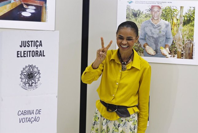 Brazilian presidential candidate Marina Silva of the Brazilian Socialist Party (