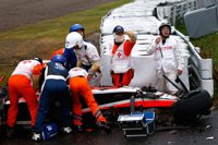 Piloto francés Bianchi en estado crítico tras accidente en Suzuka