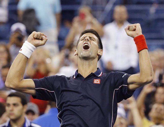 Djokovic celebra su pase a las semifinales del US Open