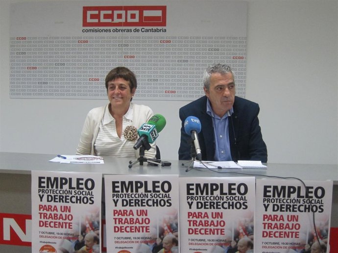 Presentación de la concentración por un trabajo decente