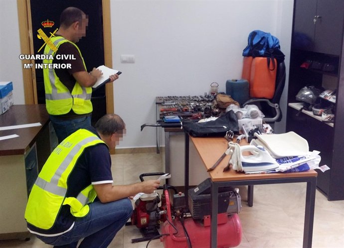 Imagen de los efectos intervenidos en la operación GALA'