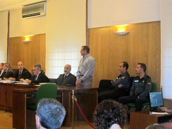 El acusado, Domingo San Juan, al inicio del juicio.