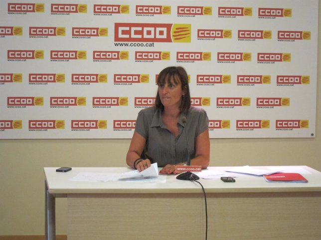 La secretaria de socioeconomía de CC.OO., Cristina Faciaben.