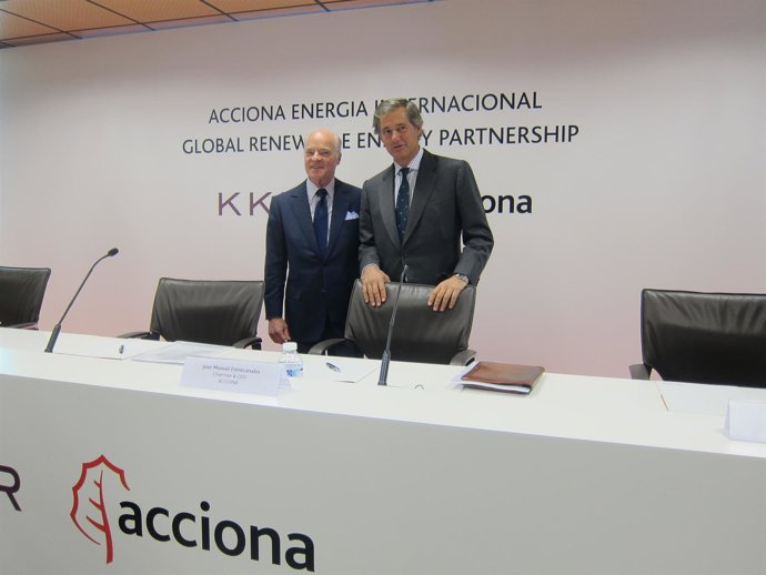 Presidente de Acciona, J.M. Entrecanales, y copresidente de KKR, Henry R. Kravis