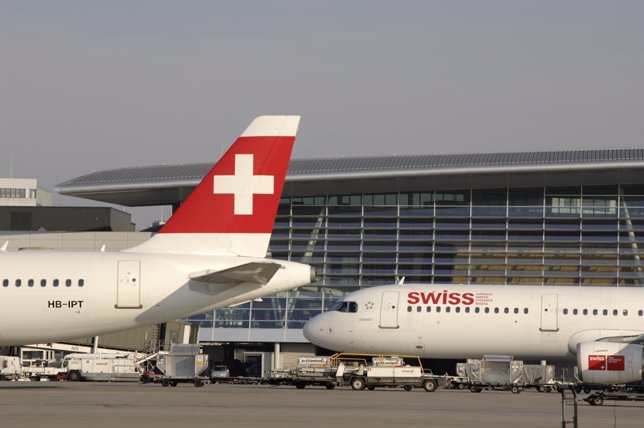 Aviones de Swiss