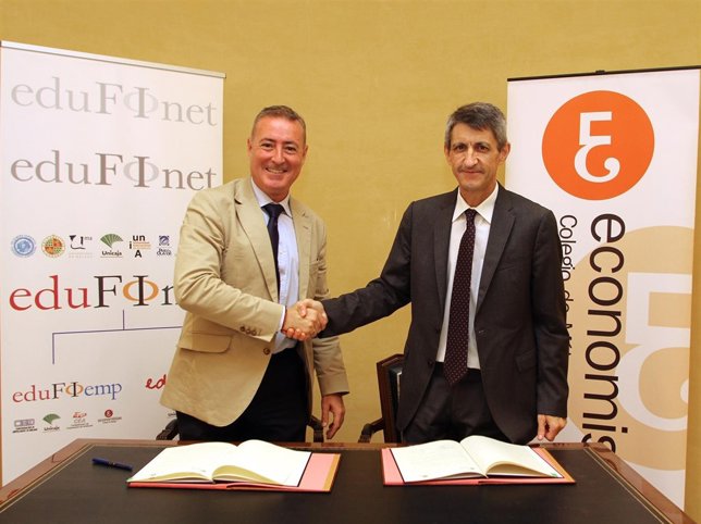 Unicaja, Colegio Economistas, Edufinet, formación financiera