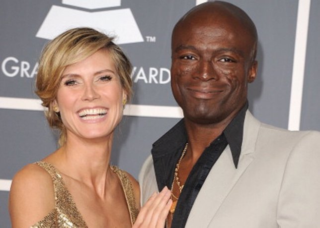 LOS ANGELES, CA - FEBRUARY 13:  Model Heidi Klum and singer Seal arrive at The 5