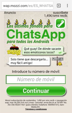 WhatsApp Edición Oro es un timo de mensajes de tex