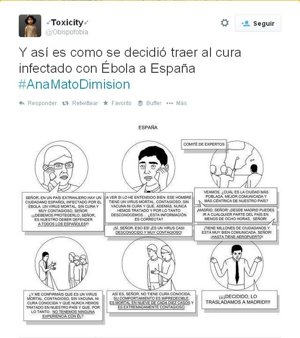 Tuit sobre la dimisión de Ana Mato