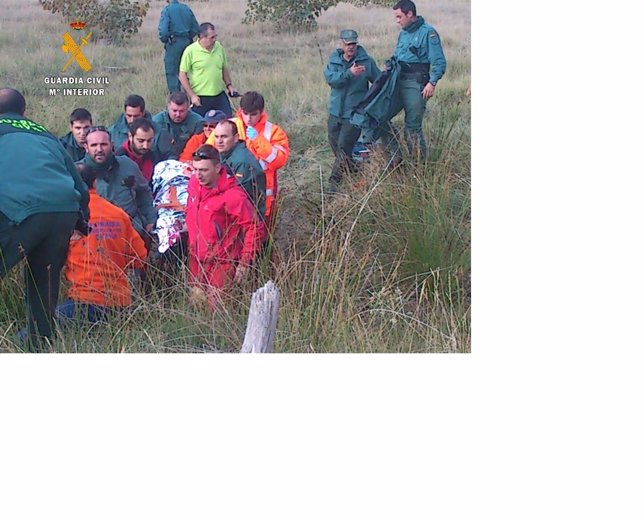 Rescate de la mujer desaparecida en Osorno (Palencia)