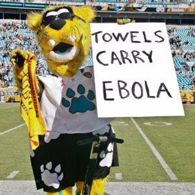 Las toallas llevan ébola