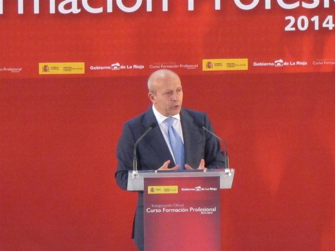 El ministro Wert durante su intervención