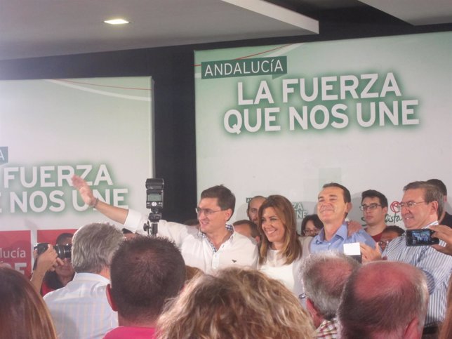 Díaz junto a Pérez Navas y Sánchez Teruel