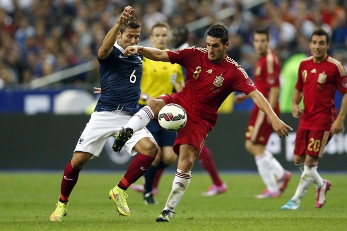 Yohan Cabaye Koke selección española España Francia amistoso