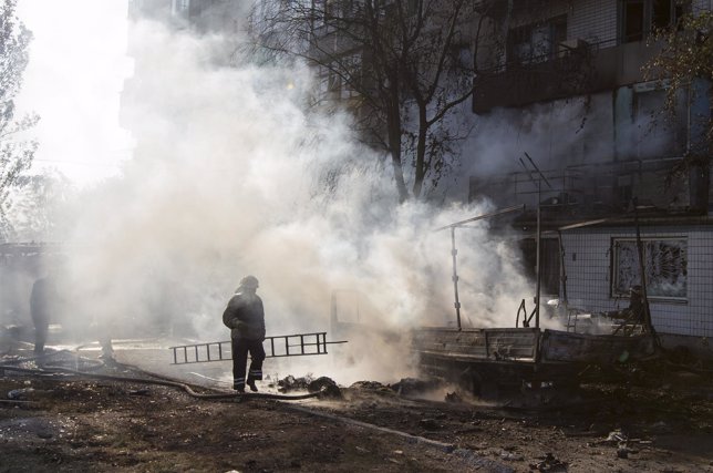 Incendio en Donetsk