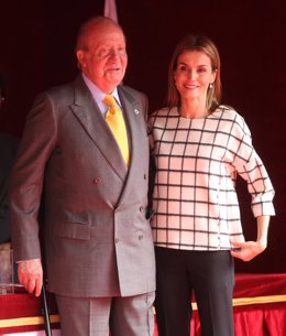 La Reina Letizia y el Rey Juan Carlos 