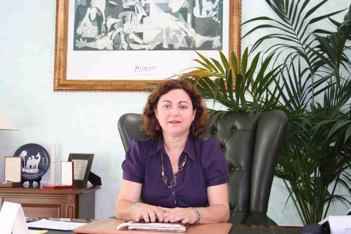 La alcaldesa de Casares, Antonia Morera (IU)