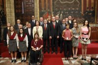 Las referencias a la unidad de España centran un acto institucional con destacadas ausencias