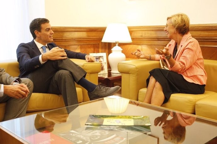 Pedro Sánchez y Rosa Díez 