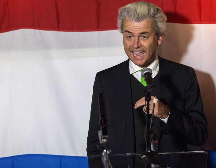 El político holandés del Partido de la Libertad, Geert Wilders