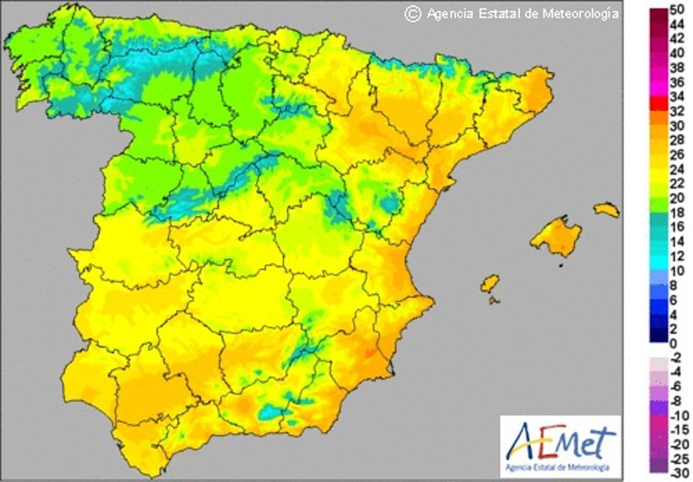 Máximas del jueves