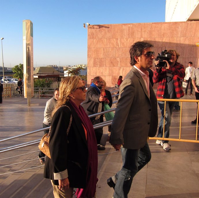 Maite Zaldívar a la llegada a los juzgados de Málaga