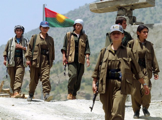 guerrilleros kurdos del PKK