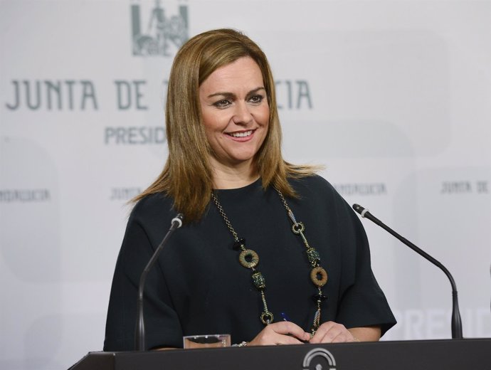 La consejera de Medio Ambiente, María Jesús Serrano, en rueda de prensa